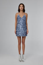 Load image into Gallery viewer, Blue Orbit Mini Dress
