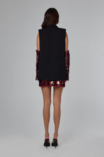 Load image into Gallery viewer, Black Structured Sleeveless Tailored Vest