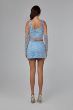Load image into Gallery viewer, Cosmic Blue Sky Sequin Set