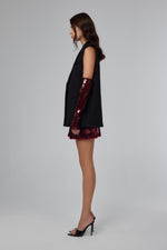 Load image into Gallery viewer, Black Structured Sleeveless Tailored Vest