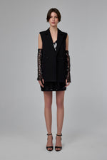 Load image into Gallery viewer, Black Structured Sleeveless Tailored Vest