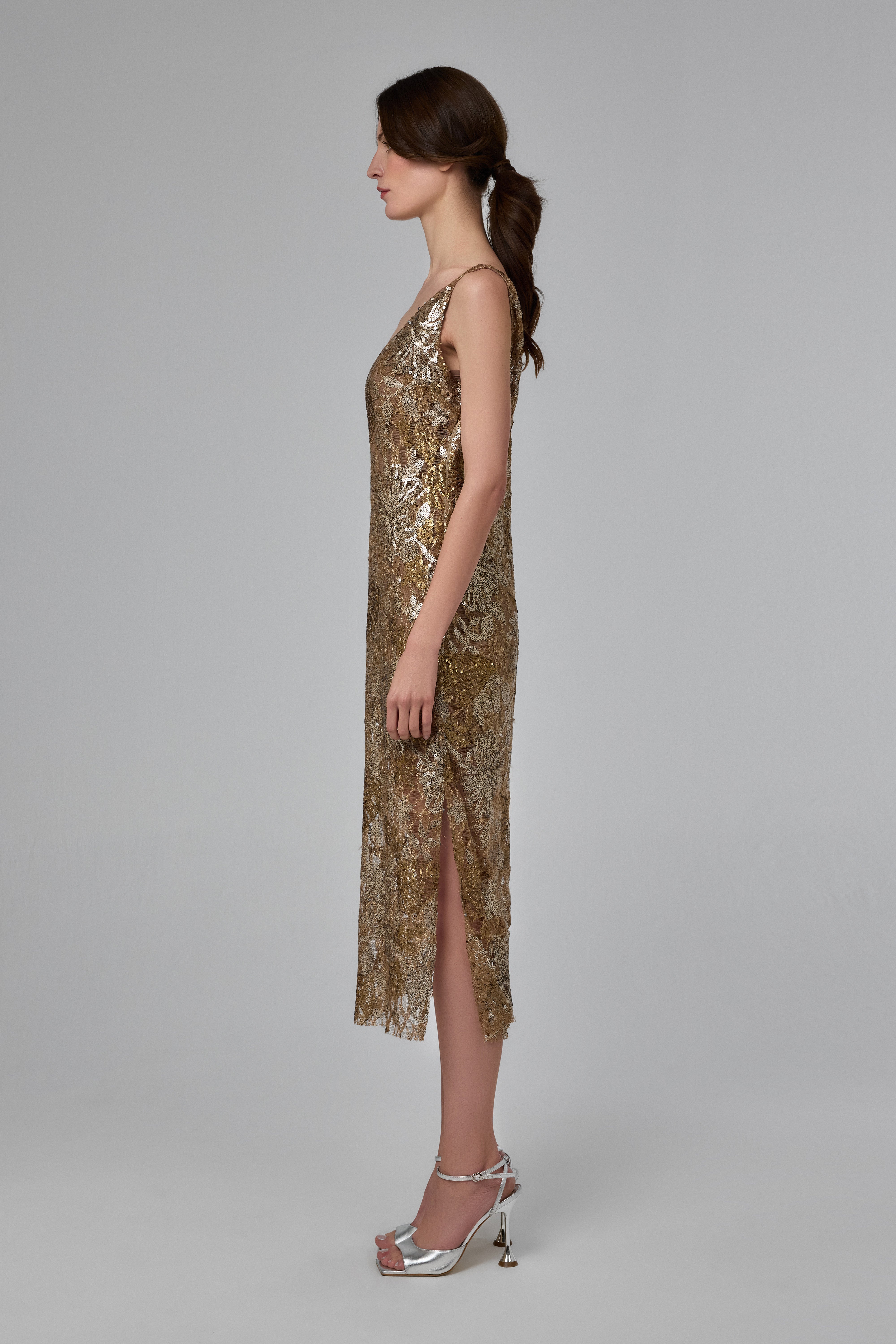 Astral Bloom Midi Dress