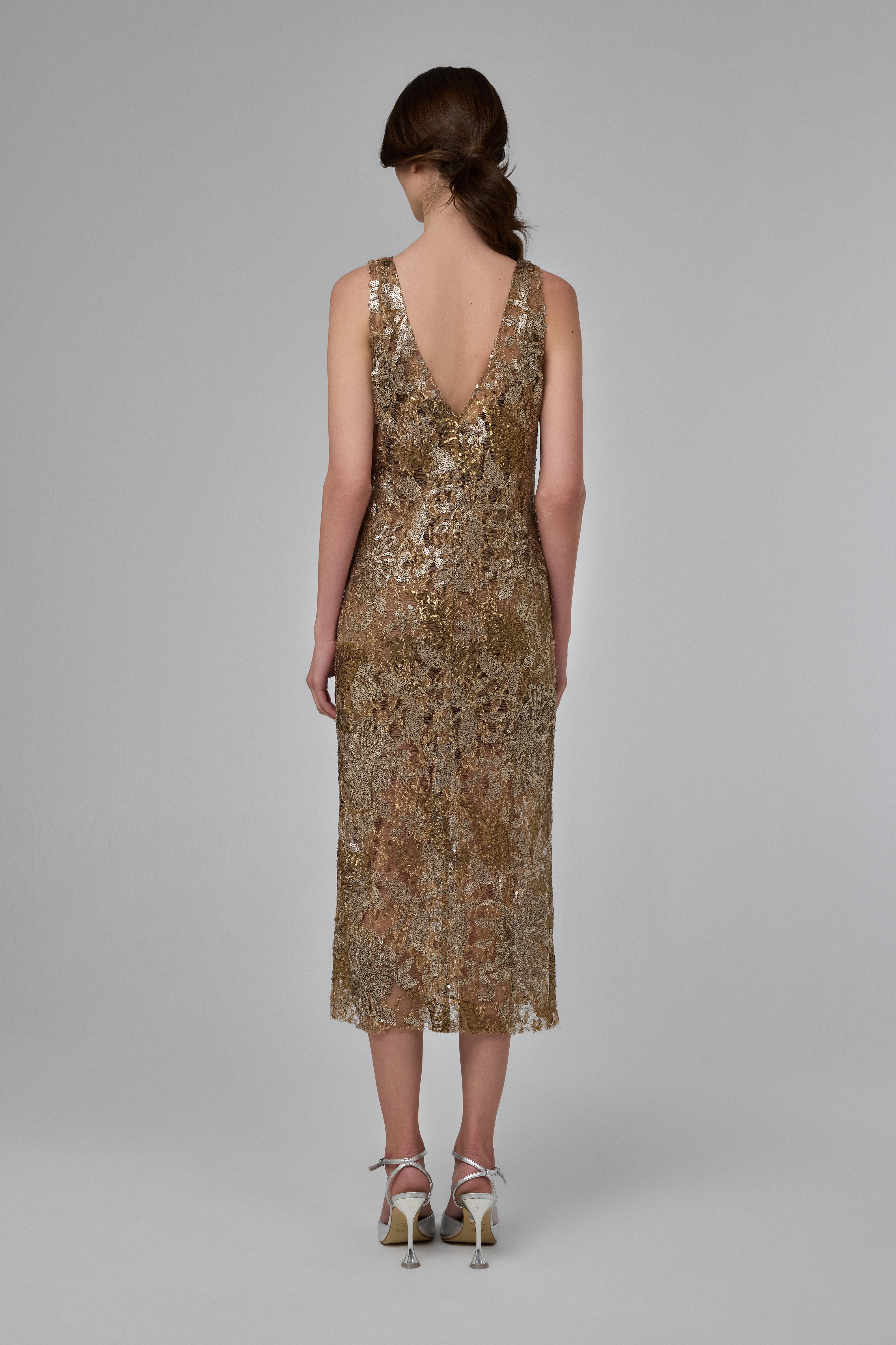 Astral Bloom Midi Dress