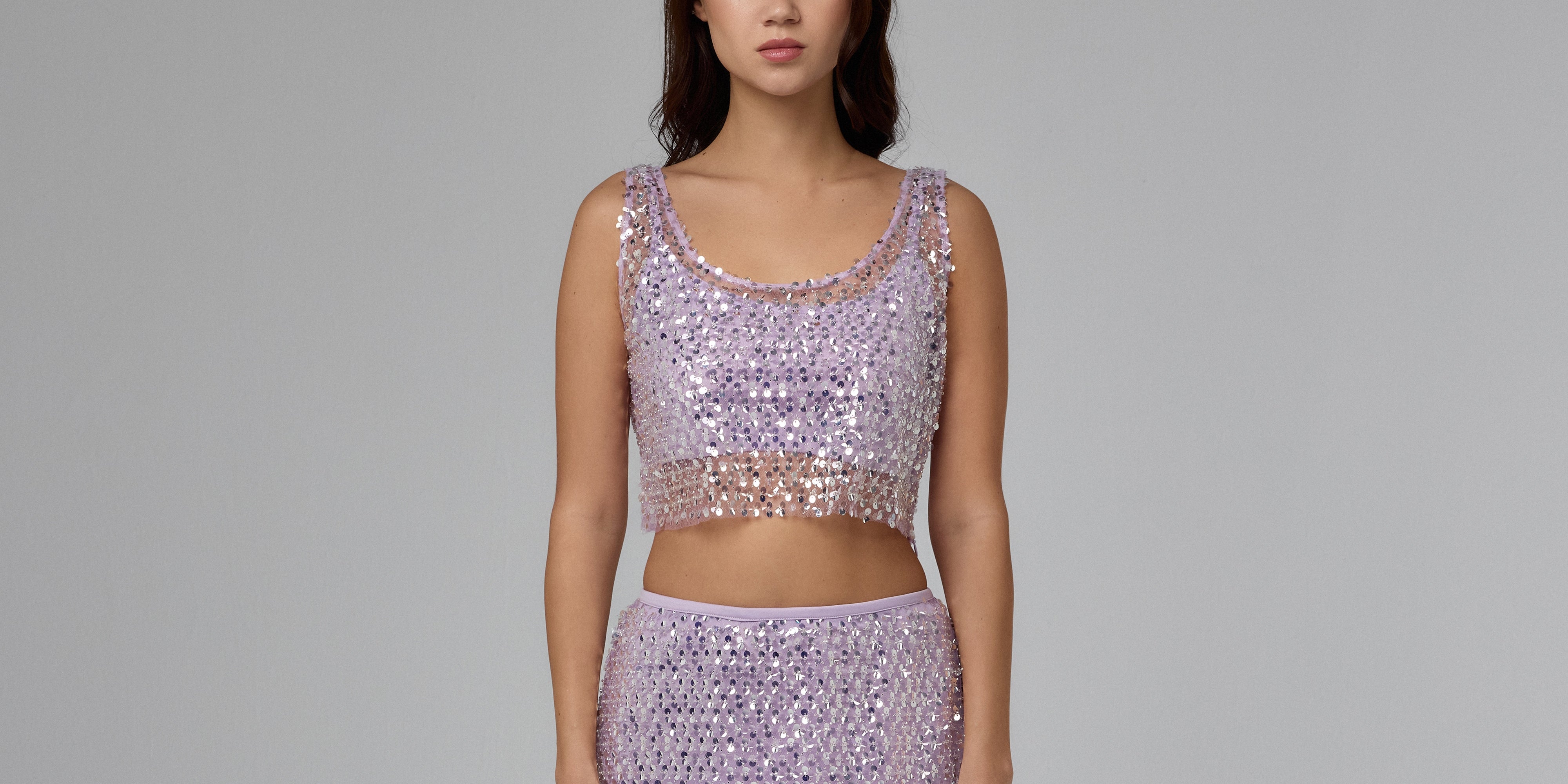 Cosmic Lilac Crop Top
