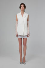 Load image into Gallery viewer, Cosmic Ice Structured Sleeveless Tailored Vest
