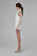 Load image into Gallery viewer, Cosmic Ice Structured Sleeveless Tailored Vest