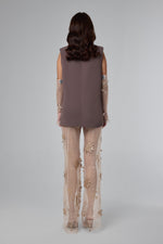 Load image into Gallery viewer, Deep Taupe Brown Structured Sleeveless Tailored Vest