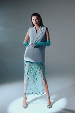 Load image into Gallery viewer, Ice Grey Structured Sleeveless Tailored Vest