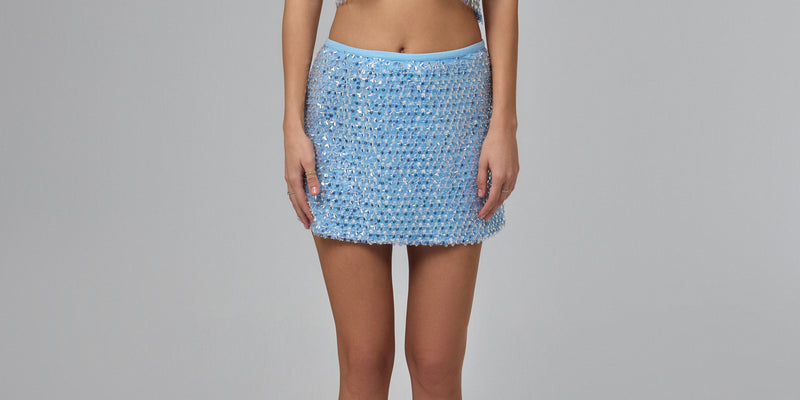 Cosmic Blue Sky Skirt